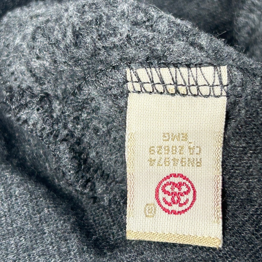 Stussy World Tour Graphic Sweatshirt Charcoal Gray Women Small Boat Neck Fleece - Picture 8 of 9